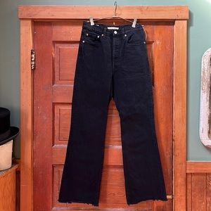 Levi, Black, 27in Rigid Denim